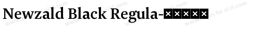 Newzald Black Regula字体转换